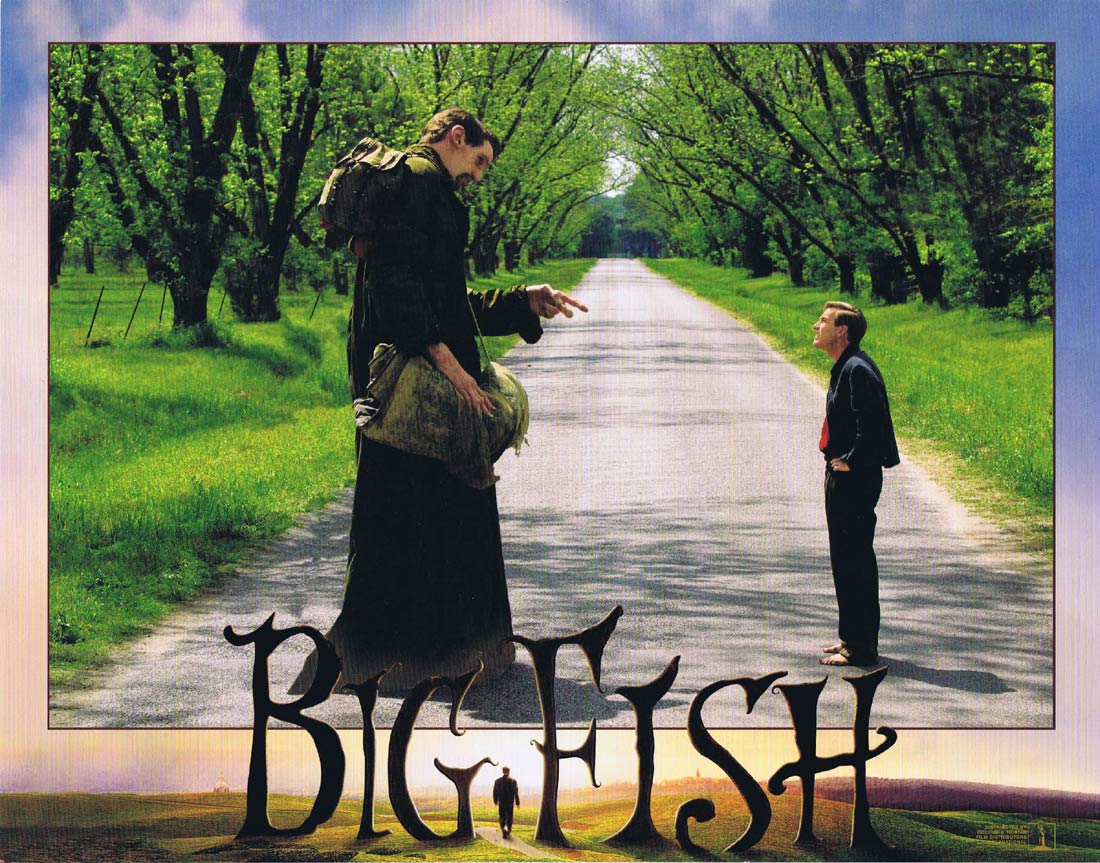 BIG FISH Original Lobby Card 1 Tim Burton Ewan McGregor Jessica Lange