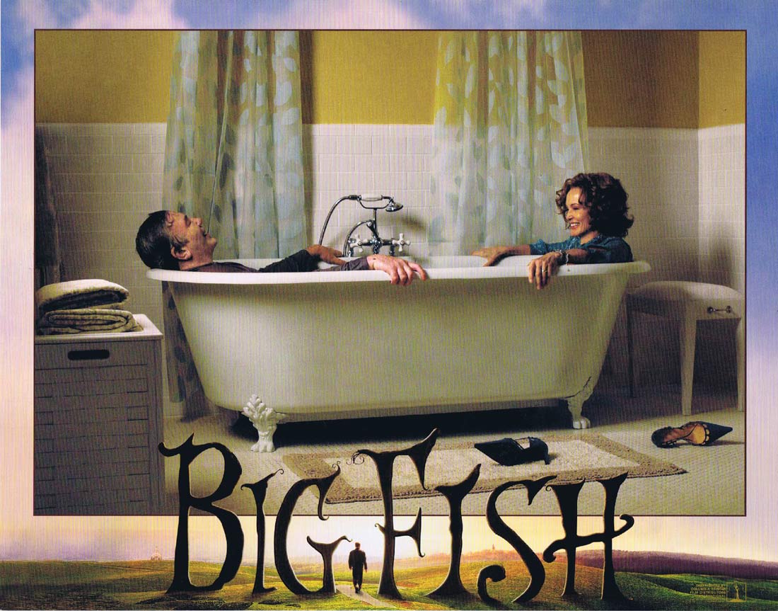 BIG FISH Original Lobby Card 2 Tim Burton Ewan McGregor Jessica Lange