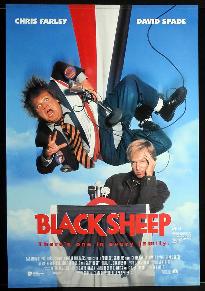 BLACK SHEEP Original Rolled One sheet Movie poster Chris Farley David ...