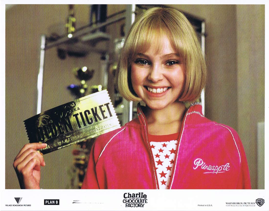 CHARLIE AND THE CHOCOLATE FACTORY Original Lobby Card 9 Johnny Depp