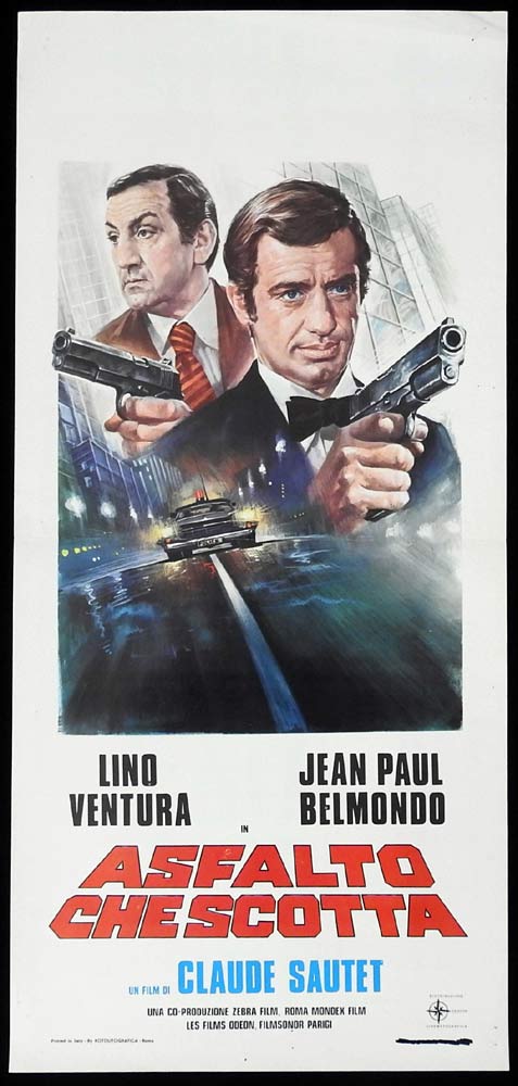 THE BIG RISK Original Locandina Movie Poster Lino Ventura Sandra Milo Jean-Paul Belmondo