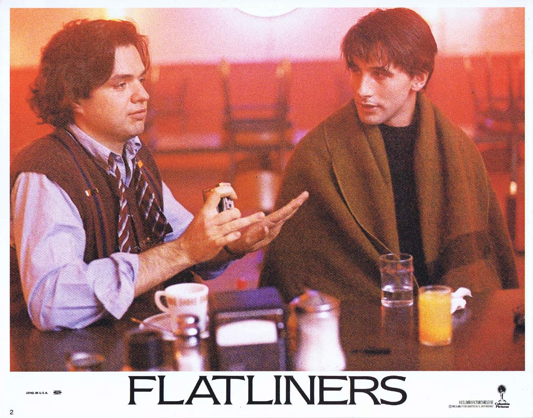 FLATLINERS Original Lobby Card 2 Kiefer Sutherland Julia Roberts William Baldwin