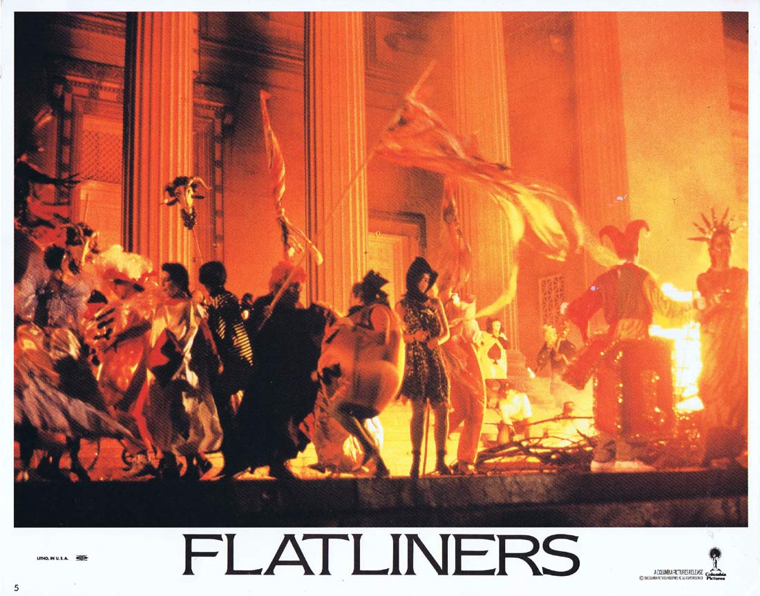 FLATLINERS Original Lobby Card 5 Kiefer Sutherland Julia Roberts William Baldwin