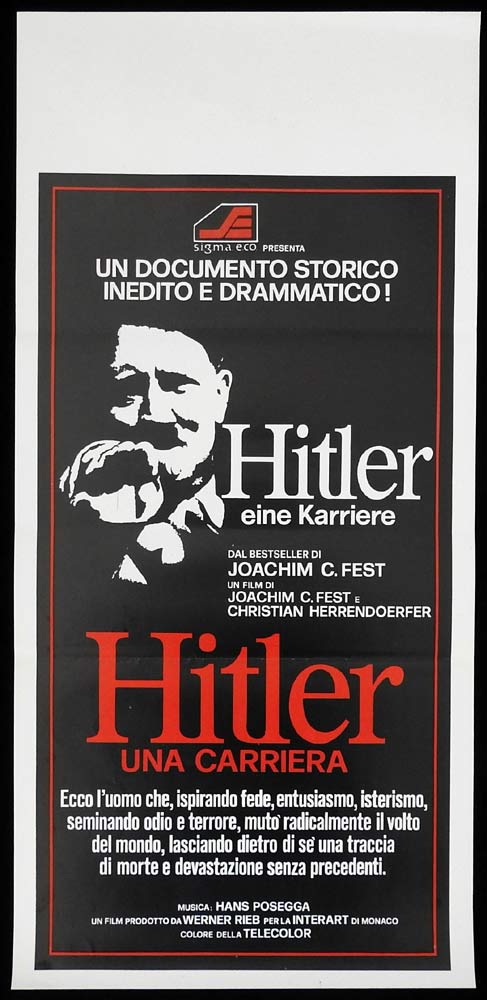 HITLER A CAREER Original Locandina Movie Poster Joachim Fest Documentary