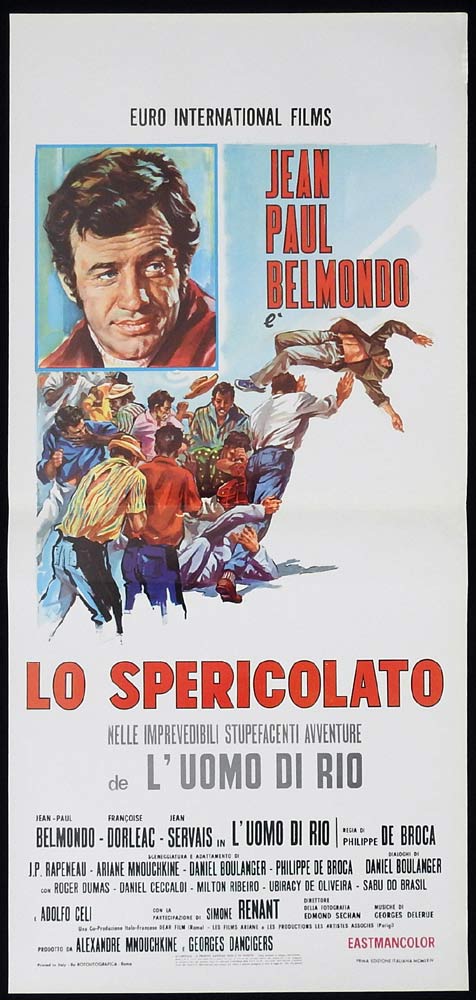 THE LONER Lo Spericolato Original Locandina Movie Poster Jean-Paul Belmondo
