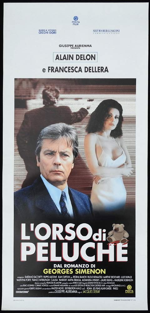 L’ORSO DI PELUCHE Original Locandina Movie Poster Alain Delon Georges Simenon