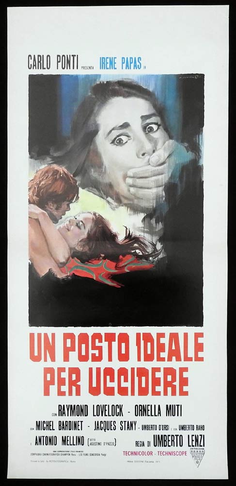 OASIS OF FEAR Original Locandina Movie Poster Umberto Lenzi Irene Papas Giallo