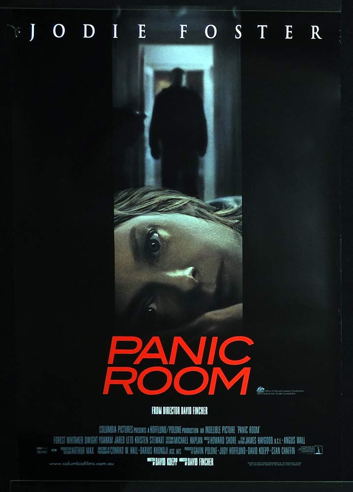 PANIC ROOM Original Rolled One sheet Movie poster Jodie Foster Forest Whitaker