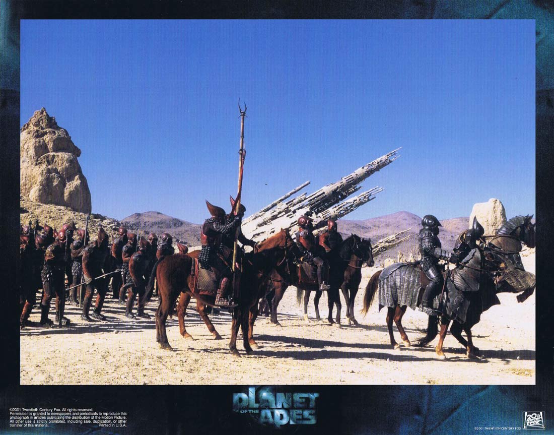 PLANET OF THE APES Original Lobby Card 2 Mark Wahlberg Tim Roth