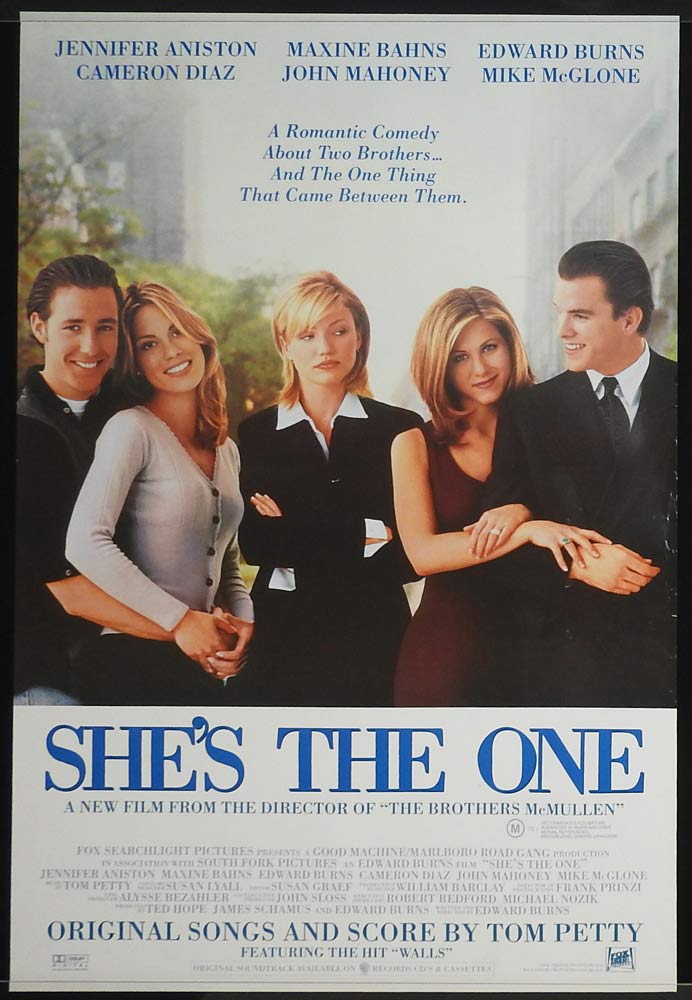 SHE’S THE ONE Rolled One sheet Movie poster Jennifer Aniston Cameron Diaz