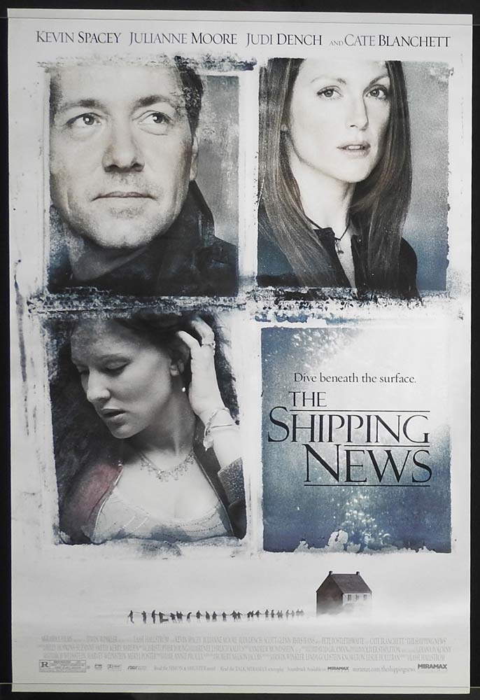 THE SHIPPING NEWS Rolled One sheet Movie poster Kevin Spacey Julianne Moore Cate Blanchett