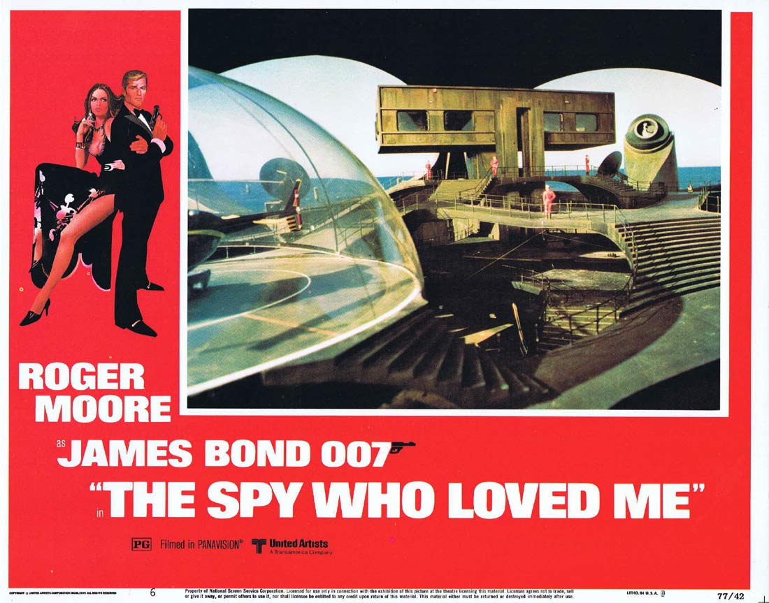 THE SPY WHO LOVED ME Original Lobby Card 6 Roger Moore James Bond Barbara Bach
