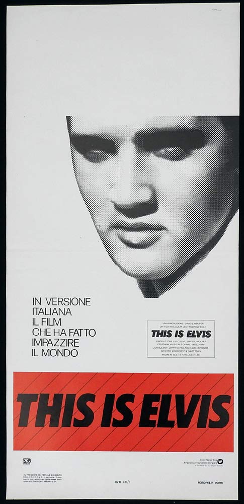 THIS IS ELVIS Original Locandina Movie Poster Elvis Presley Andrew Solt