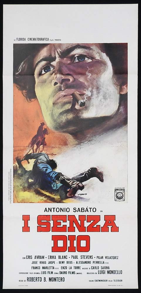THUNDER OVER EL PASO Original Locandina Movie Poster Antonio Sabato Spaghetti Western