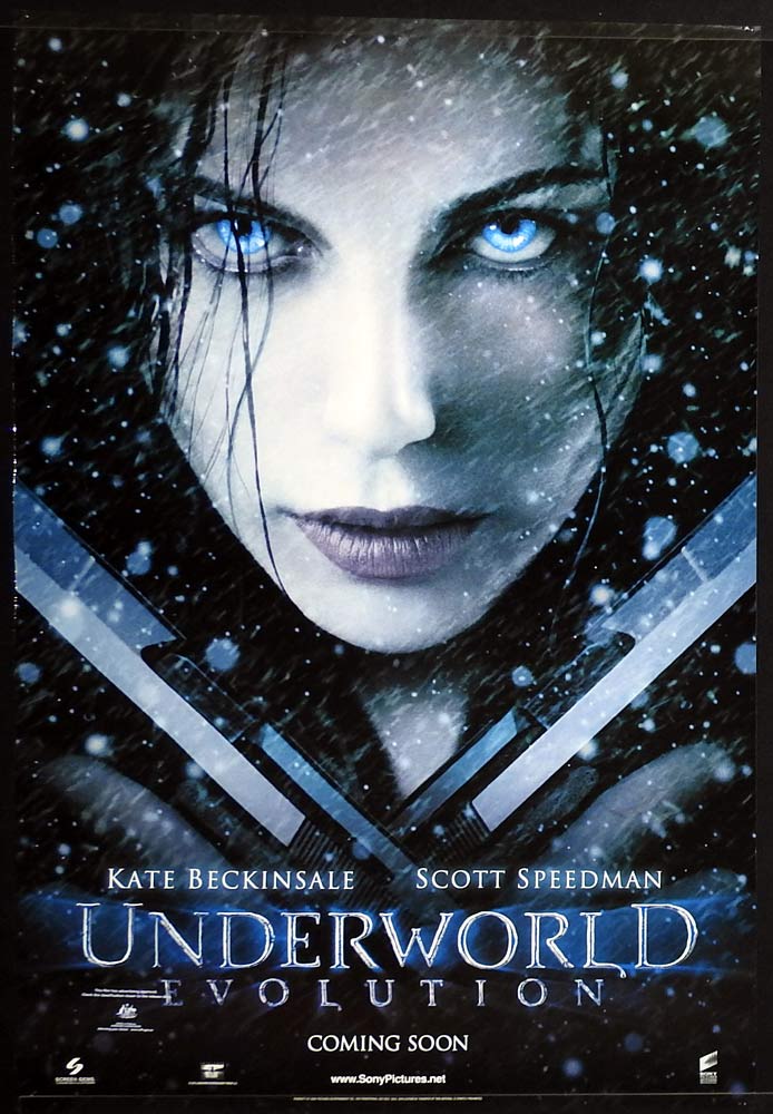 UNDERWORLD EVOLUTION Original Rolled One sheet Movie poster Kate Beckinsale Scott Speedman