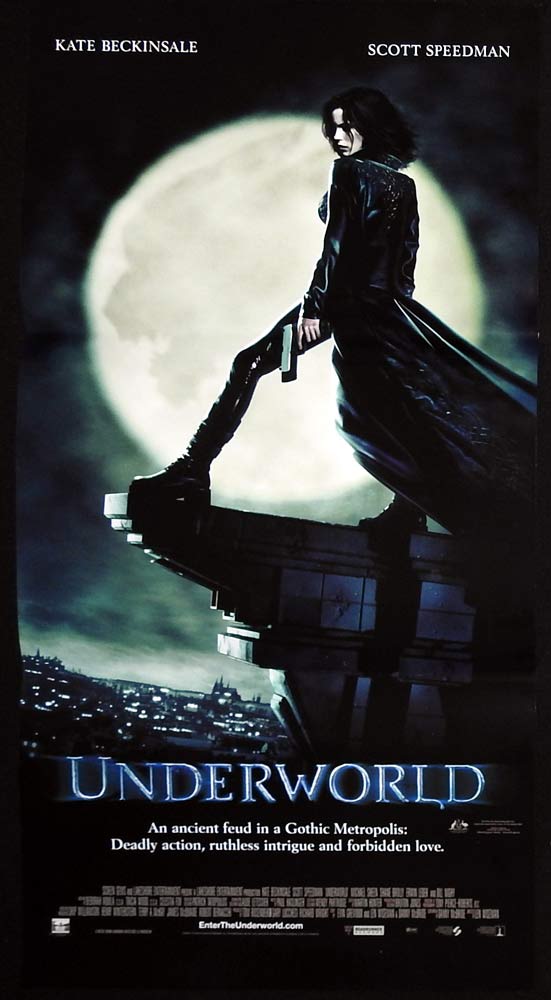 UNDERWORLD Original Daybill Movie poster Horror Kate Beckinsale Scott Speedman
