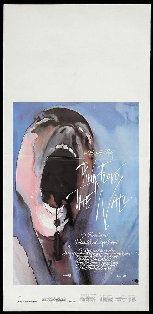 THE WALL Original Locandina Movie Poster Pink Floyd Bob Geldof