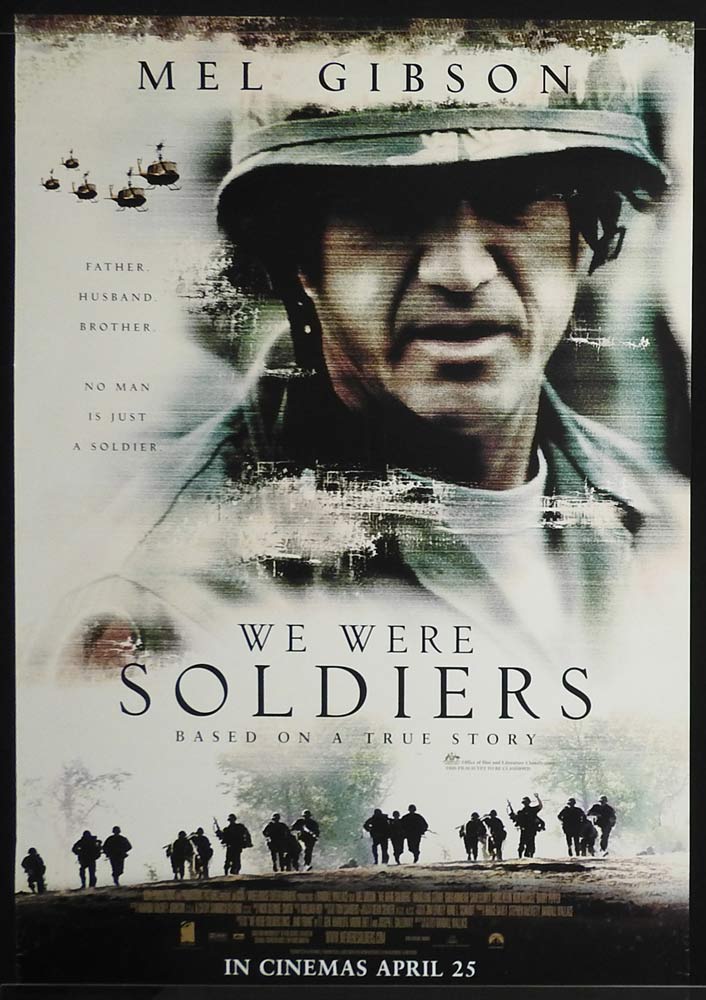 WE WERE SOLDIERS Original Rolled One sheet Movie poster Mel Gibson Madeleine Stowe