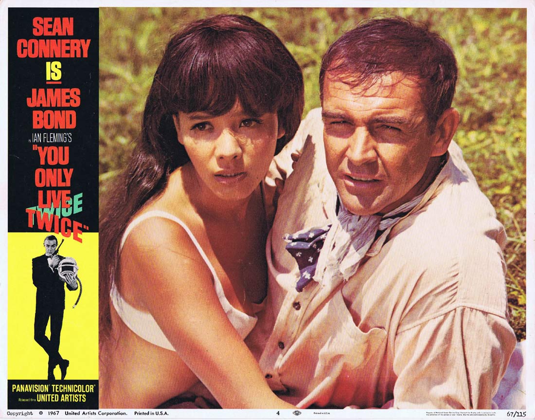 YOU ONLY LIVE TWICE Original Lobby Card 4 James Bond Sean Connery