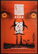 28 DAYS LATER Rolled One sheet Movie poster Cillian Murphy Naomie Harris