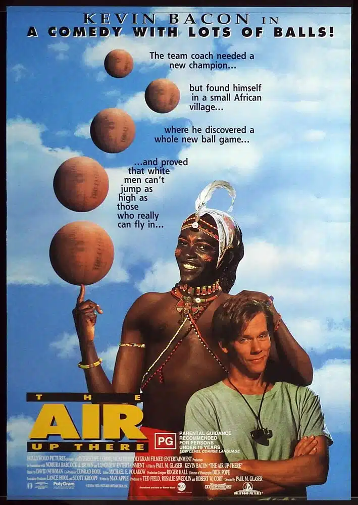 THE AIR UP THERE Rolled One sheet Movie poster Kevin Bacon Gitonga Maina