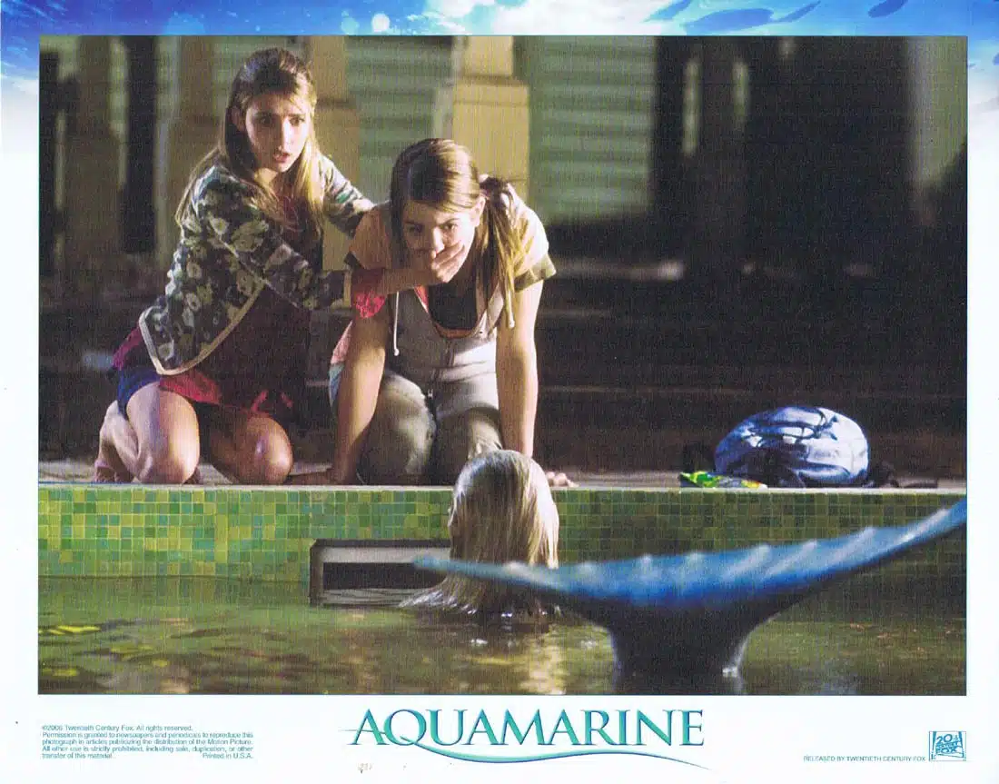 AQUAMARINE Original Lobby card 3 Emma Roberts Joanna “JoJo” Levesque Sara Paxton