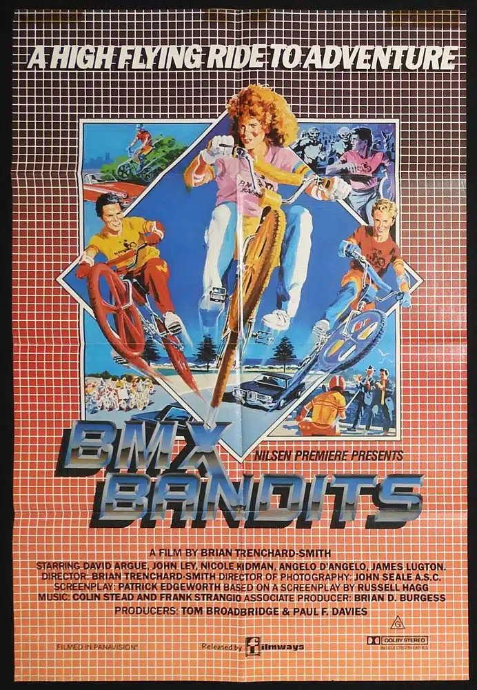 BMX BANDITS Original One Sheet Movie poster Nicole Kidman Brian Trenchard-Smith