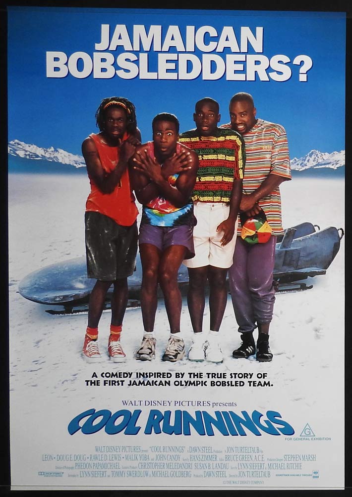 COOL RUNNINGS Rolled One sheet Movie poster John Candy Leon Robinson Doug E. Doug