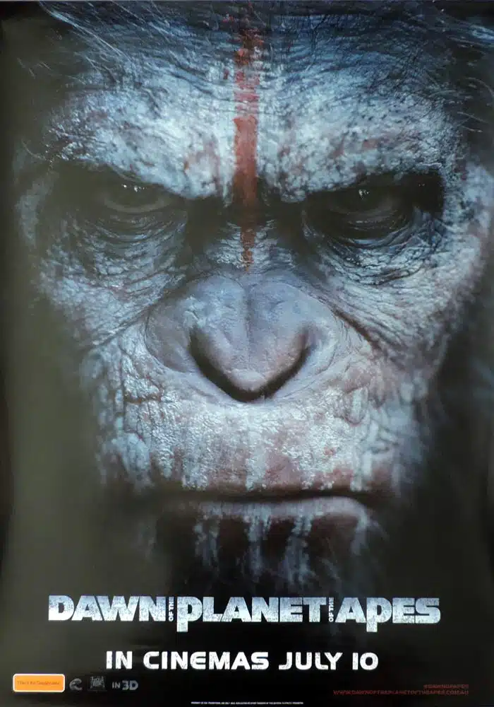 DAWN OF THE PLANET OF THE APES Original DS ADV Aust One sheet Movie poster Andy Serkis
