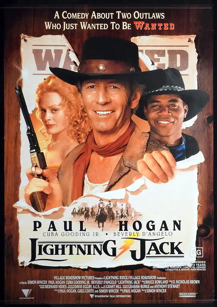 LIGHTNING JACK Original One sheet Movie poster Paul Hogan Cuba Gooding Jr