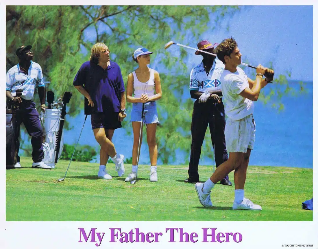MY FATHER THE HERO Original Lobby Card 3 Gérard Depardieu Katherine Heigl
