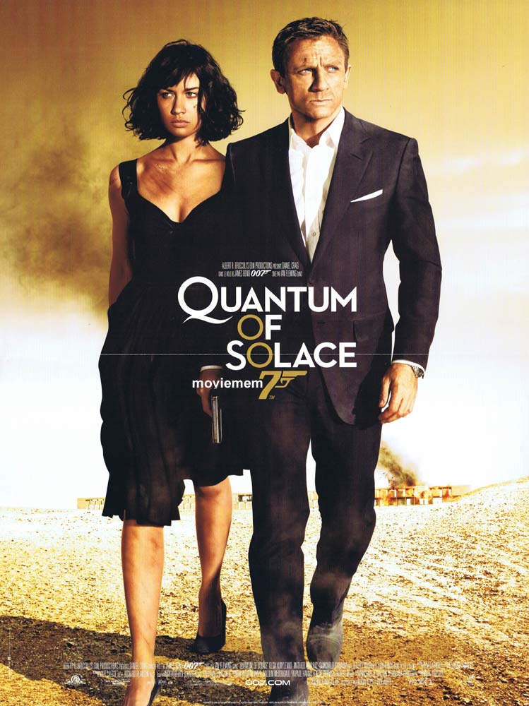 QUANTUM OF SOLACE Original French Movie poster Daniel Craig James Bond