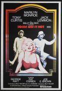 SOME LIKE IT HOT Original 1980r One sheet Movie poster Marilyn Monroe