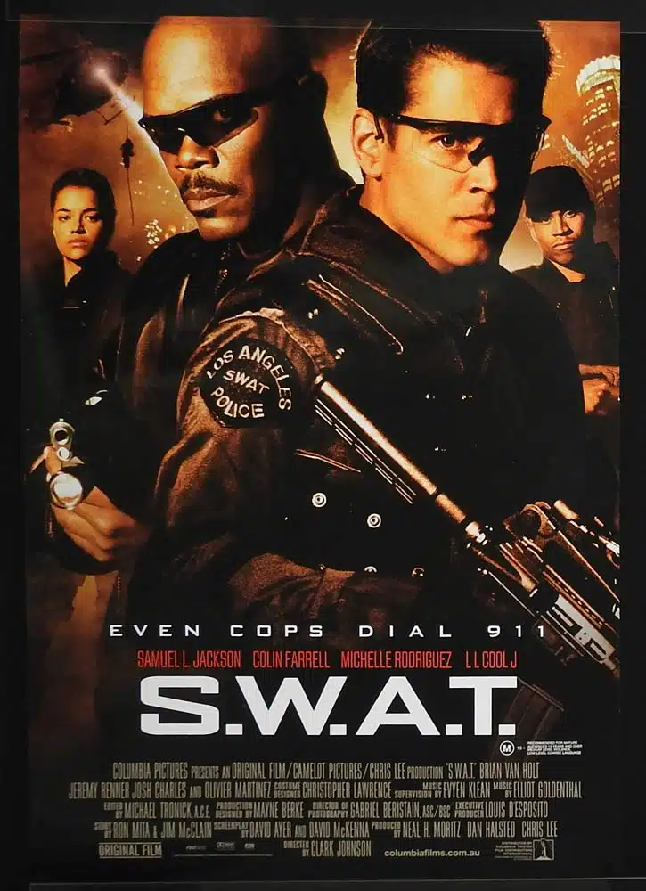 S.W.A.T. Original Aust One sheet Movie poster Samuel L. Jackson Colin Farrell Michelle Rodriguez