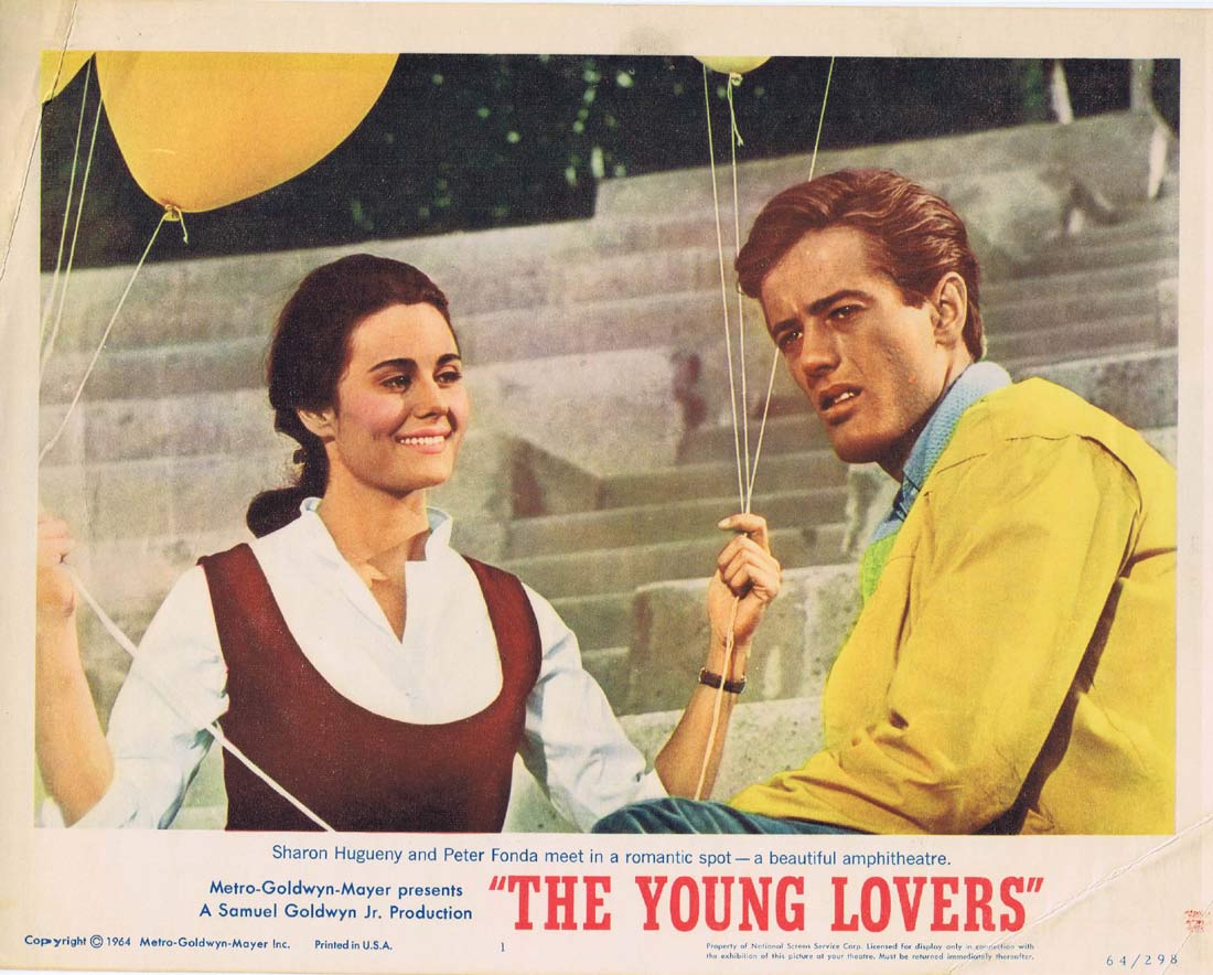 THE YOUNG LOVERS Original Lobby Card 1 Peter Fonda Deborah Walley