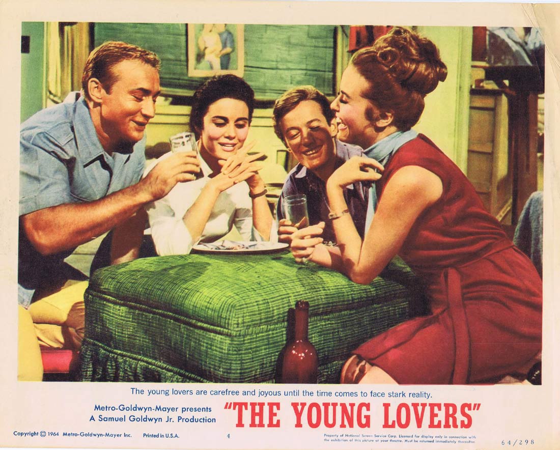 THE YOUNG LOVERS Original Lobby Card 4 Peter Fonda Deborah Walley
