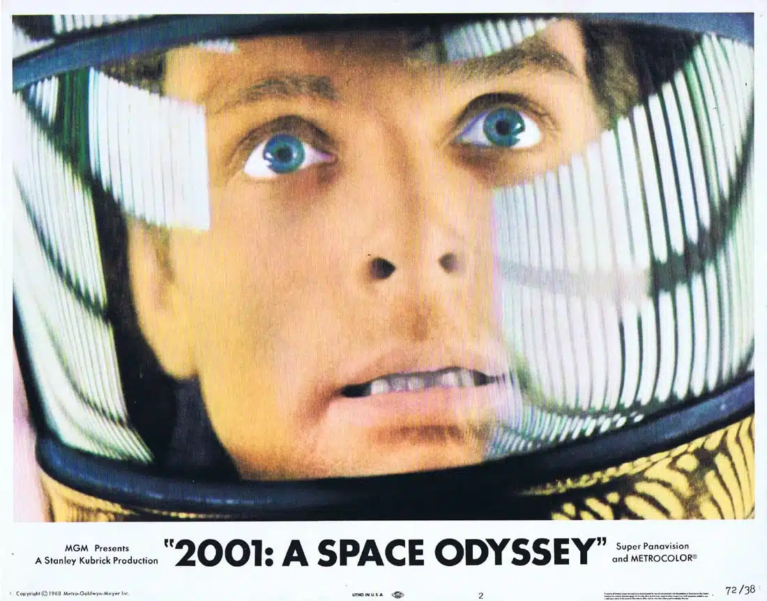 2001 A SPACE ODYSSEY Original 1972r US Lobby Card 2 Keir Dullea Stanley Kubrick