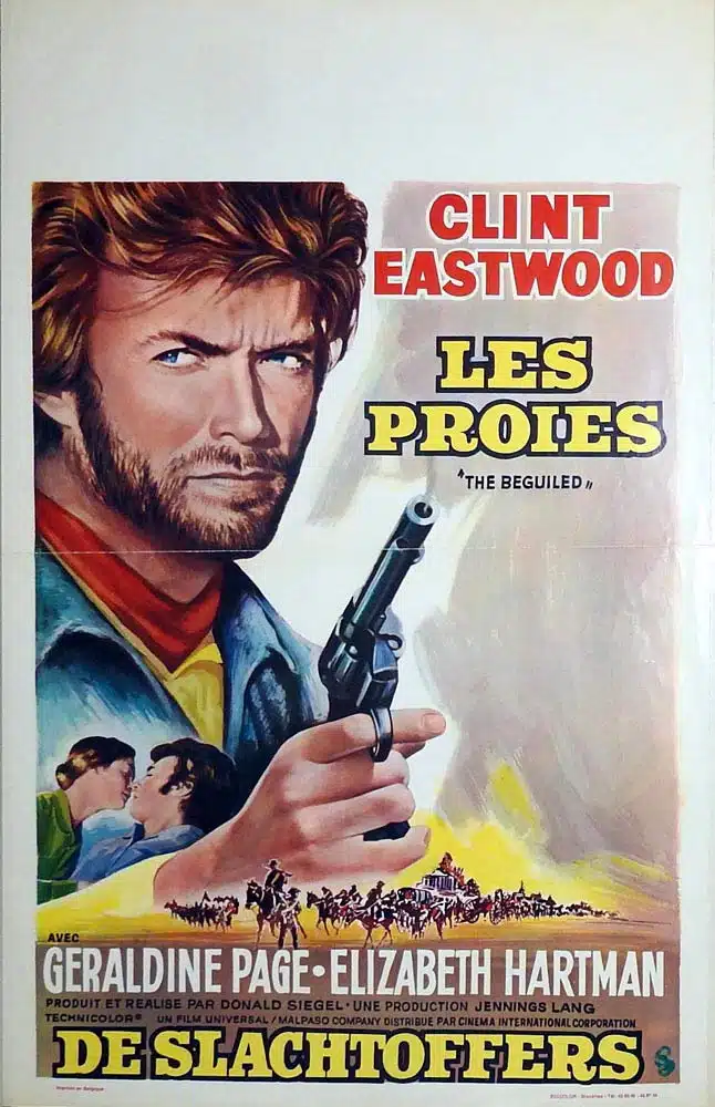 THE BEGUILED Original Belgian Movie poster Clint Eastwood Don Siegel