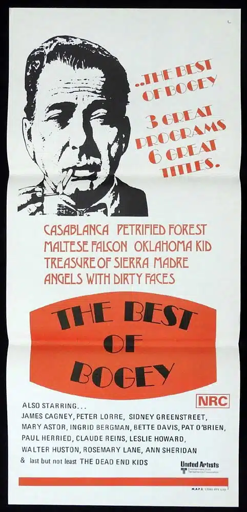 BEST OF BOGEY Original Daybill Movie poster Humphrey Bogart Festival