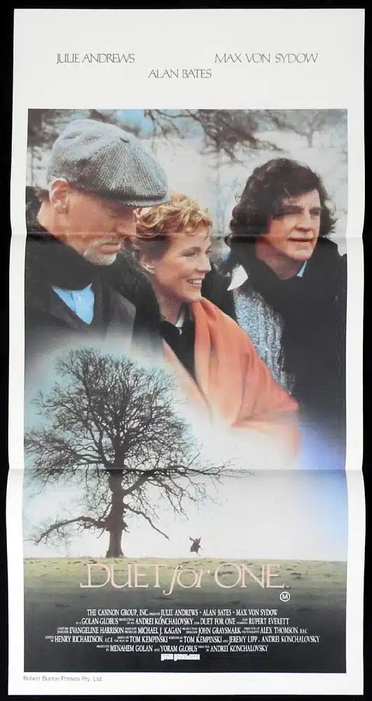 DUET FOR ONE Original Daybill Movie poster Julie Andrews Alan Bates