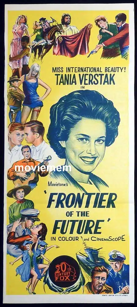 FRONTIER OF THE FUTURE Movietone Original Stock Daybill Movie Poster Tanya Verstak 1963