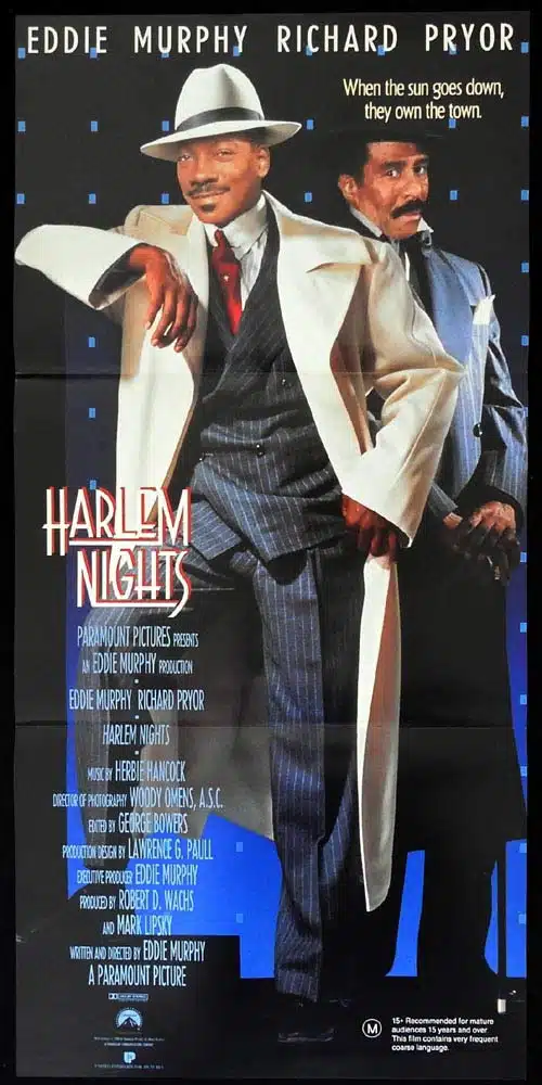 HARLEM NIGHTS Original Daybill Movie Poster Eddie Murphy Richard Pryor