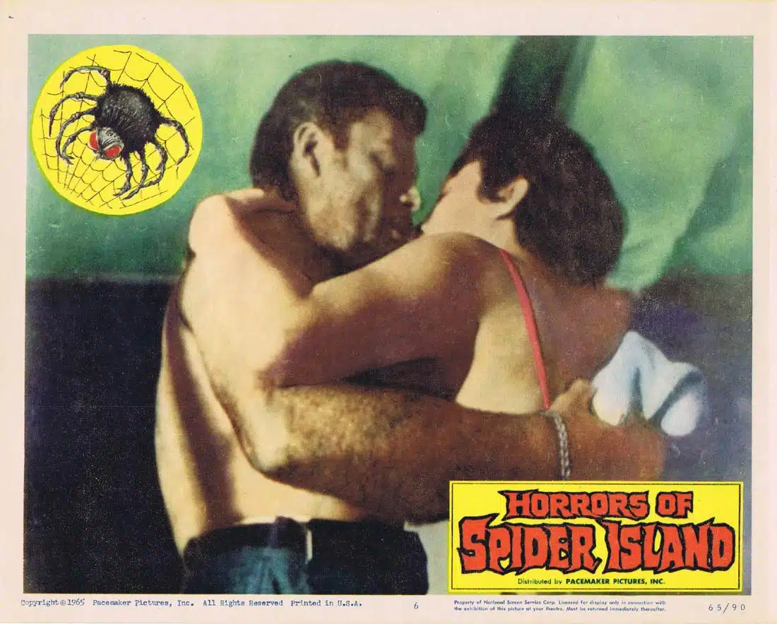 HORRORS OF SPIDER ISLAND Original Lobby Card 6 Alexander D’Arcy Barbara Valentin
