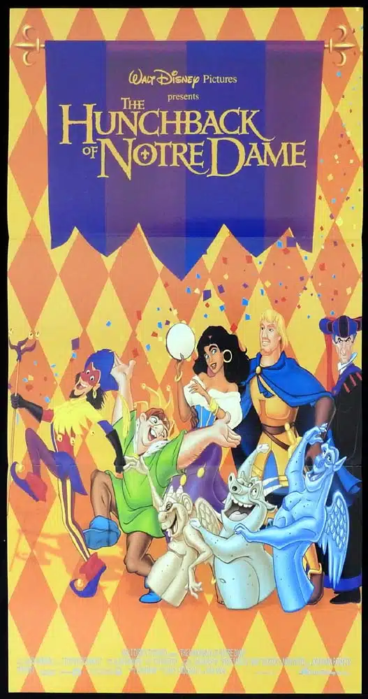 THE HUNCHBACK OF NOTRE DAME Original Daybill Movie Poster Walt Disney
