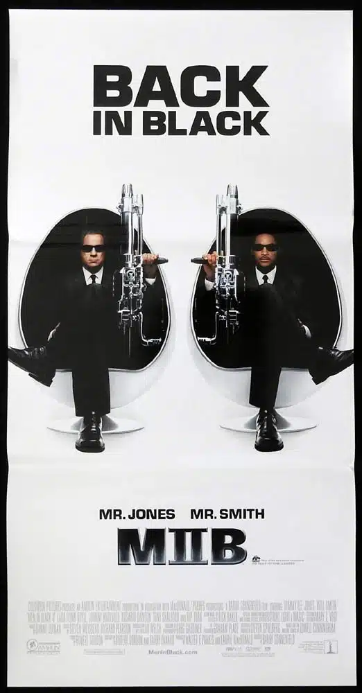 MEN IN BLACK II MIIB Original daybill Movie Poster Tommy Lee Jones Will Smith