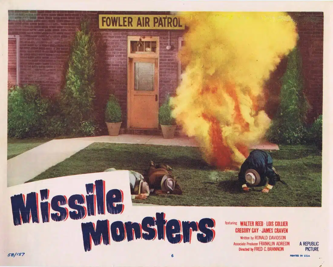 MISSILE MONSTERS Original US Lobby Card 6 1958 Sci Fi Walter Reed