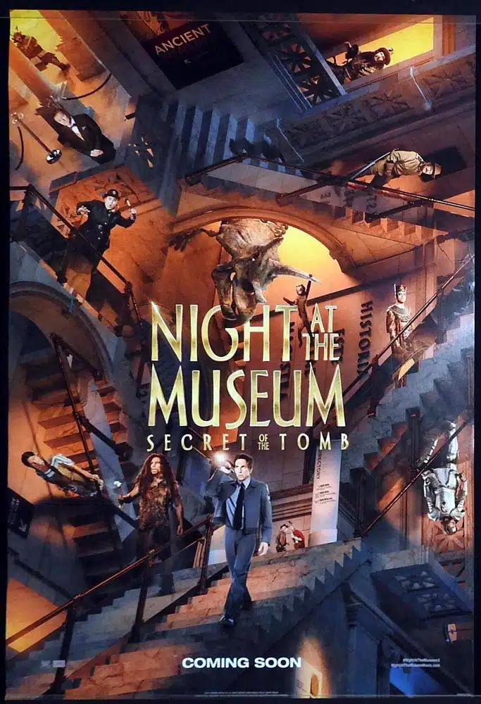 NIGHT AT THE MUSEUM SECRET OF THE TOMB Original US One sheet Movie poster Ben Stiller Robin Williams