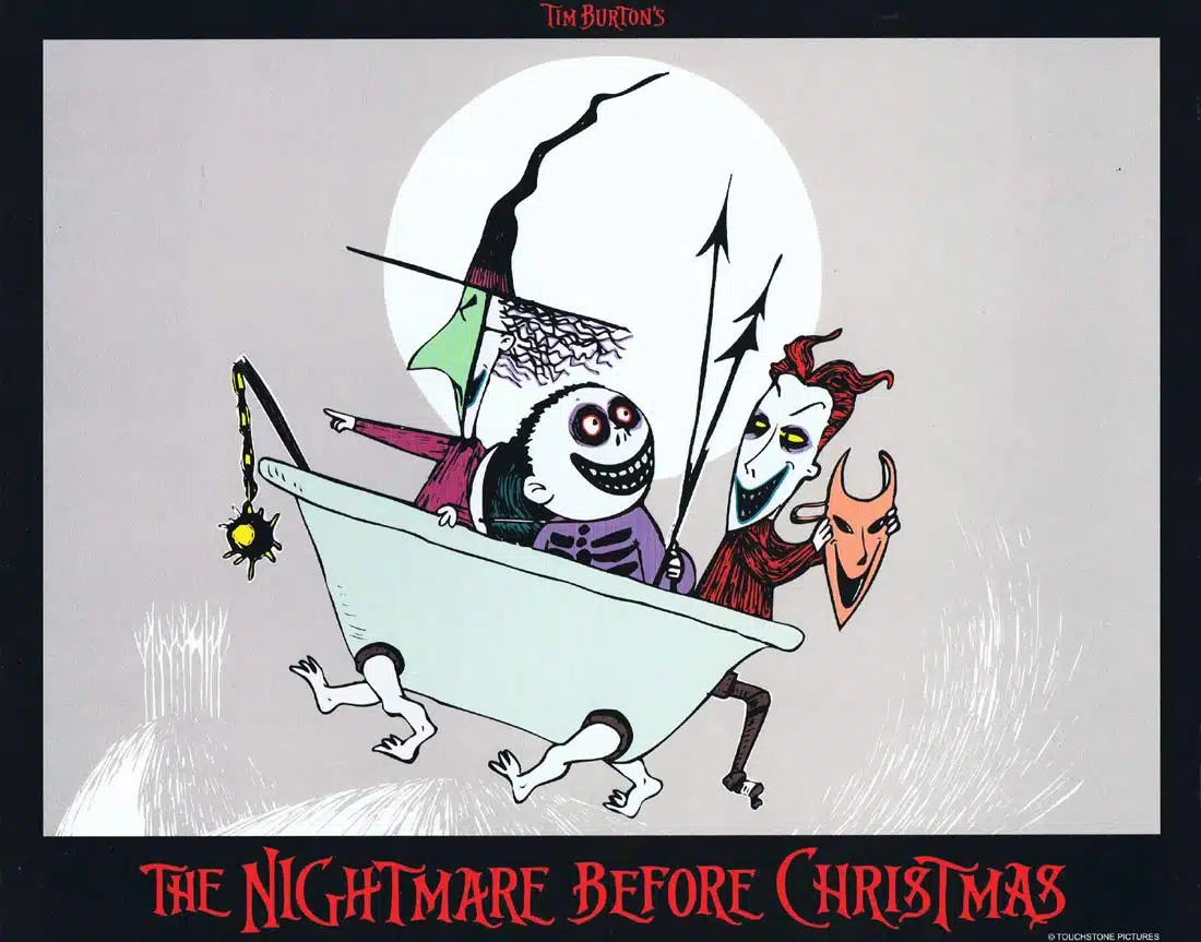 THE NIGHTMARE BEFORE CHRISTMAS Lobby Card 4 Tim Burton Danny Elfman