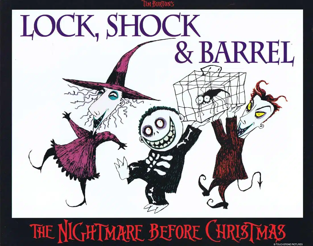THE NIGHTMARE BEFORE CHRISTMAS Lobby Card 5 Tim Burton Danny Elfman