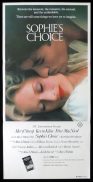 SOPHIE'S CHOICE Original Daybill Movie Poster Meryl Streep Kevin Kline Peter MacNicol